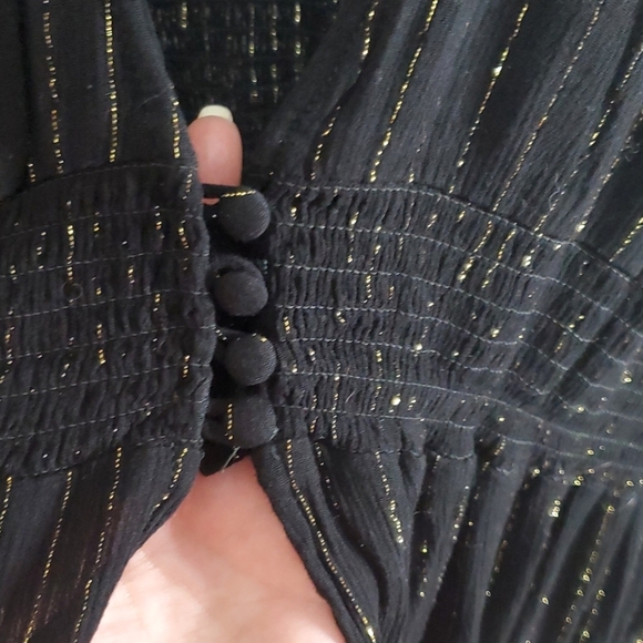 Torrid Black and Gold sheer jacket  sz:3 - Picture 4 of 4